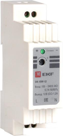 Блок питания на DIN-рейку EKF PROxima DR-15W-12