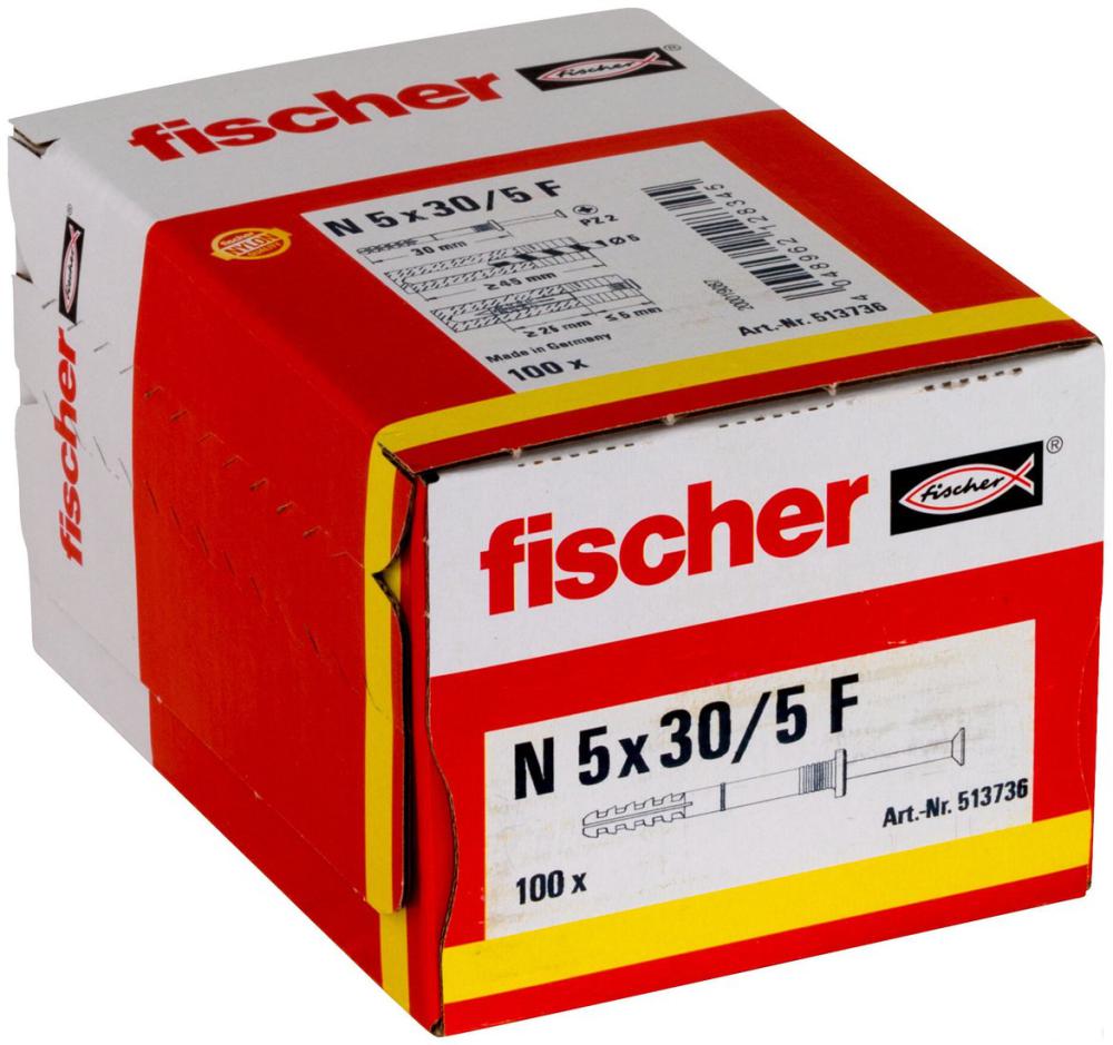 Дюбель-гвоздь Fischer N 5 x 30/5 F 513736 (100 шт)