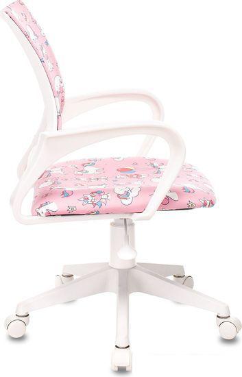 Компьютерное кресло Бюрократ Burokids 1W (розовый единороги/пластик белый)