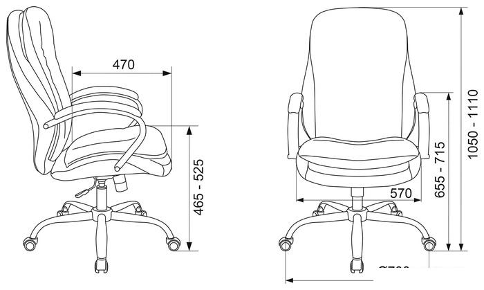 Офисное кресло Бюрократ T-9950SL Fabric (черный Light-20)