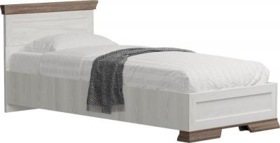 Кровать Black Red White Marselle LOZ90х200 Д (ясень снежный/дуб сонома темный/ясень снежный)