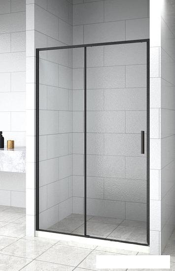 Душевая дверь Aquanet Pleasure Evo 100 AE65-N100-BT (черный анодированный/прозрачное стекло)
