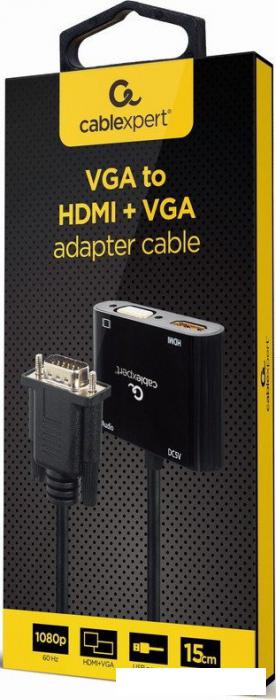 Адаптер Cablexpert A-VGA-HDMI-02