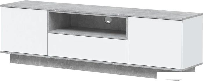 Тумба Интерлиния Quartz QZ-Т180 (белый платинум/бетон)