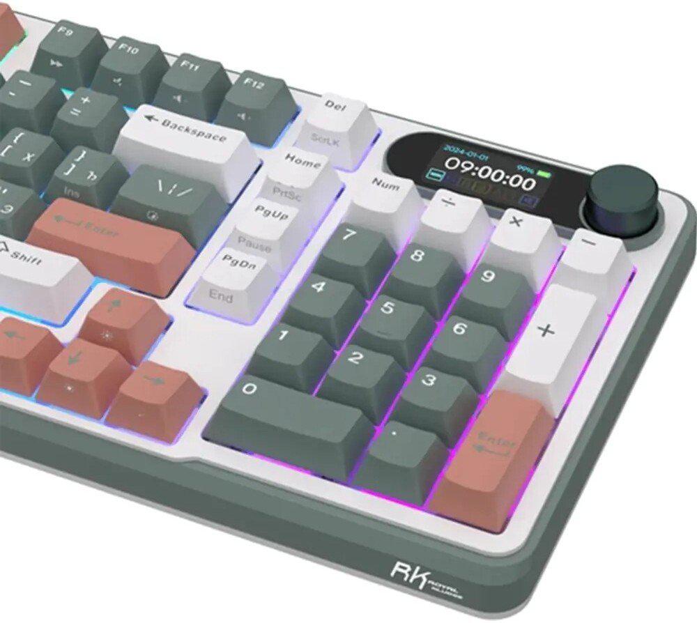 Клавиатура Royal Kludge RK-S98 RGB Clay Green (RK Pale Green)