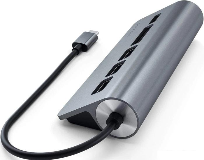 USB-хаб Satechi USB-C Combo Hub ST-TCHCRM (серый космос)