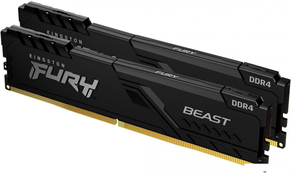 Оперативная память Kingston FURY Beast 2x32GB DDR4 PC4-25600 KF432C16BBK2/64