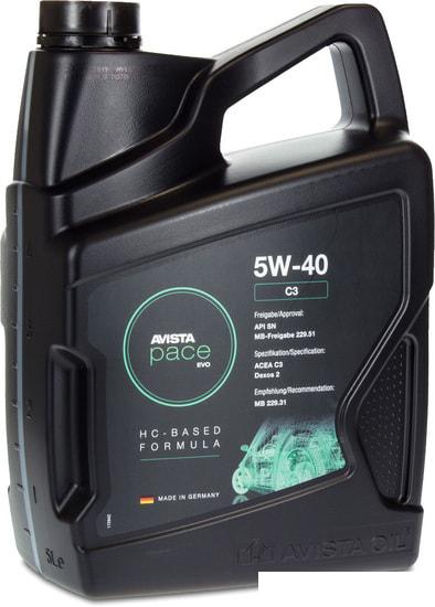 Моторное масло Avista pace EVO C3 5W-40 5л