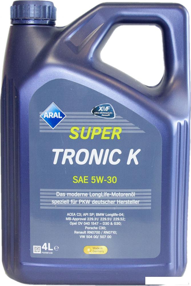 Моторное масло Aral SuperTronic K 5W-30 4л