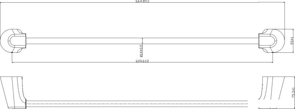 Держатель для полотенца Lauter 21TS3501 (Chrome)