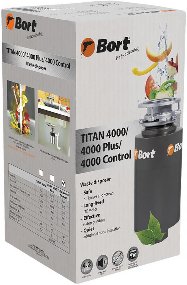 Измельчитель пищевых отходов Bort Titan 4000 (Control)