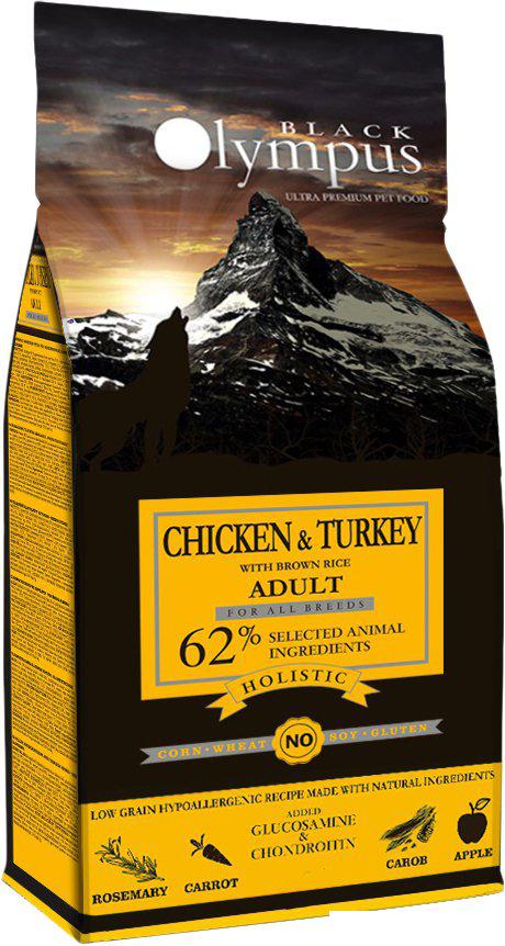 Корма для собак Black Olympus Adult All Breeds Chicken & Turkey (для всех пород с курицей и индейкой) 12 кг