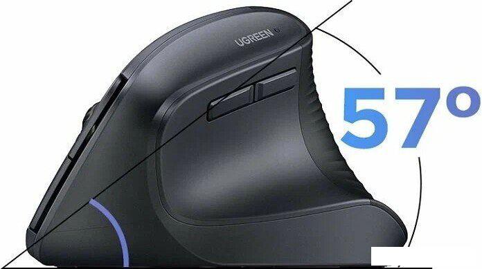 Вертикальная мышь Ugreen M571P 65042 (черный)