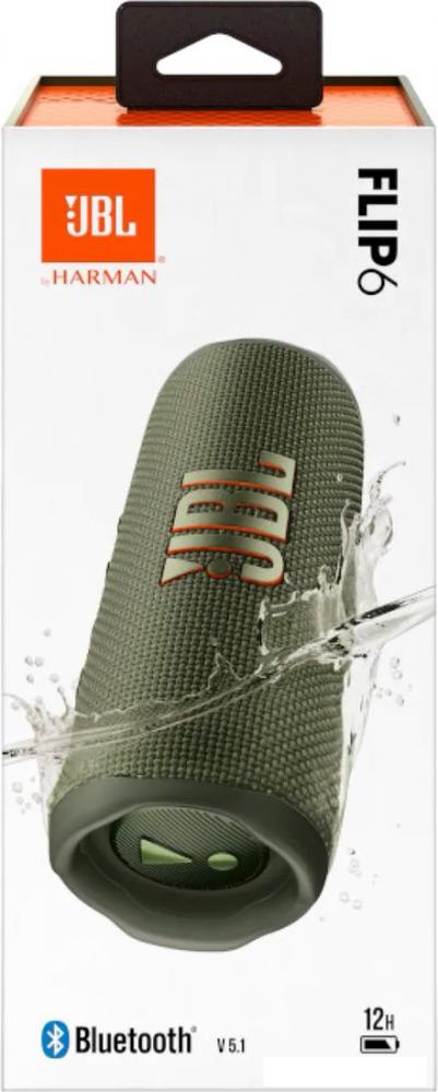 Беспроводные и портативные колонки JBL Flip 6 (зеленый)