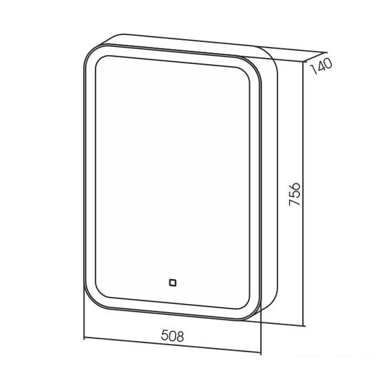 Silver Mirrors Шкаф с зеркалом Фиджи 50x75 LED-00002362