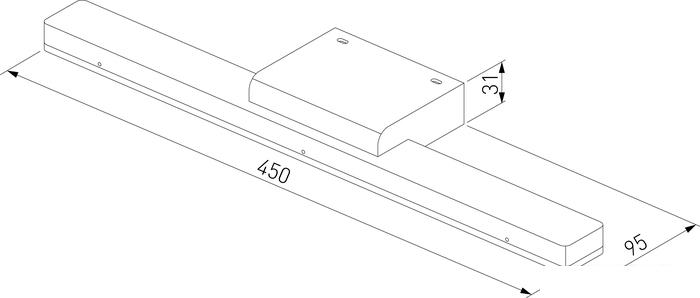 Подсветка для зеркал Elektrostandard Protect MRL LED 1111 (черный)