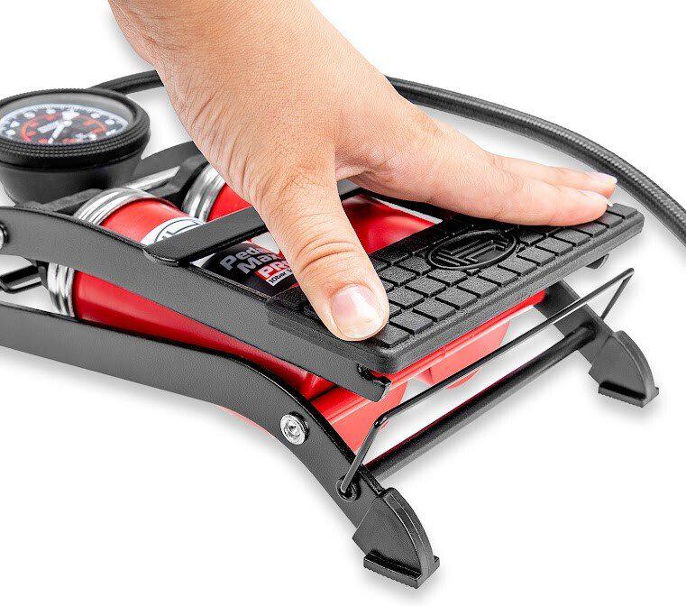 Насос ножной велосипедный Heyner PedalMax PRO (красный)