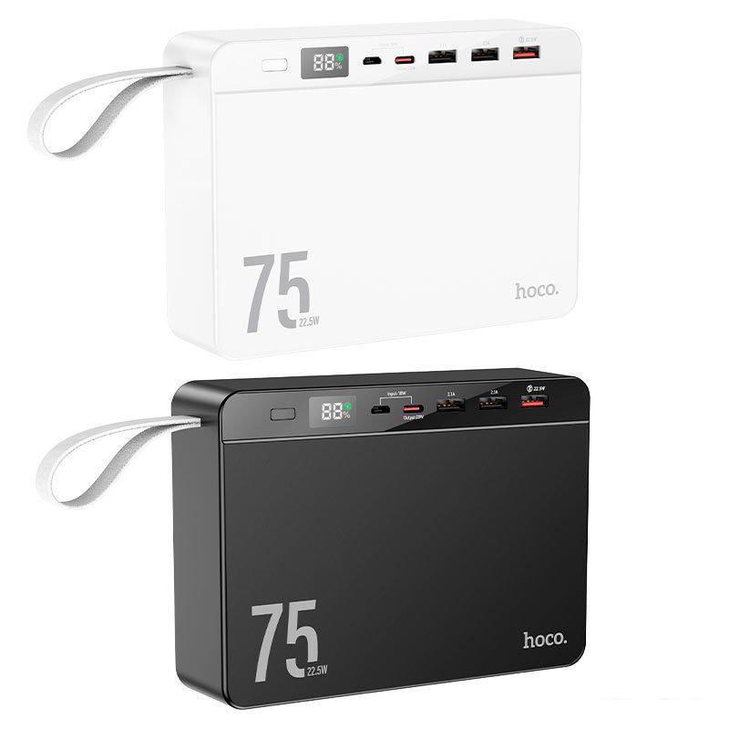 Внешний аккумулятор Hoco J94 Overlord 75000mAh (черный)