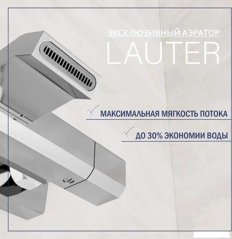 Смеситель Lauter Comfort 21YH40400 с душевым гарнитуром Vibe 63067