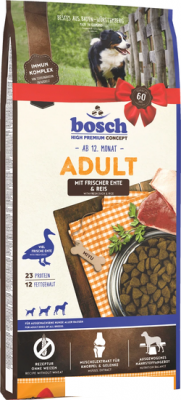 Корма для собак Bosch HPC Adult Duck & Rice (Утка с Рисом) 15 кг