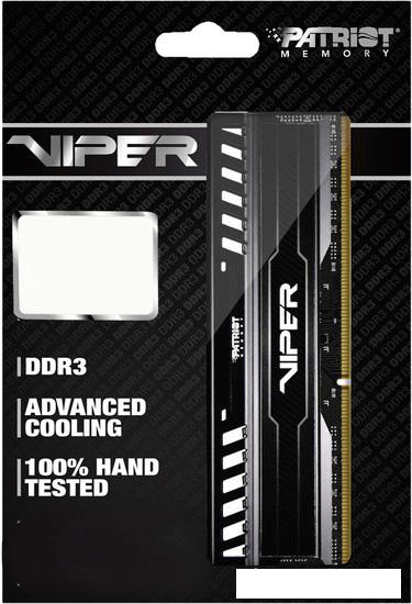 Оперативная память Patriot Viper 3 Black Mamba 8GB DDR3 PC3-12800 (PV38G160C0)