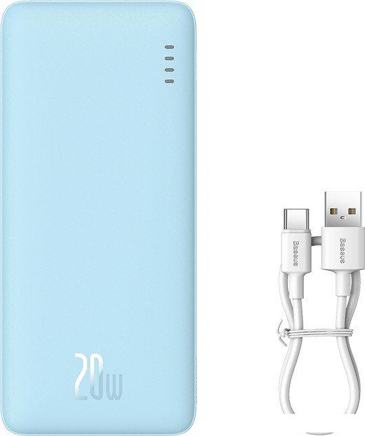 Внешний аккумулятор Baseus Airpow Fast Charge Power Bank 20W 20000mAh (голубой)