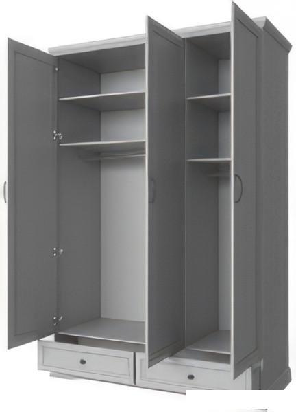 Шкаф распашной Anrex Valencia 3DG2SZ (серый)