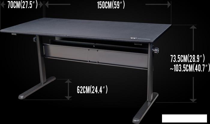 Геймерский стол Thermaltake Level 20 GT BattleStation Gaming GD-LBS-BRHANX-01