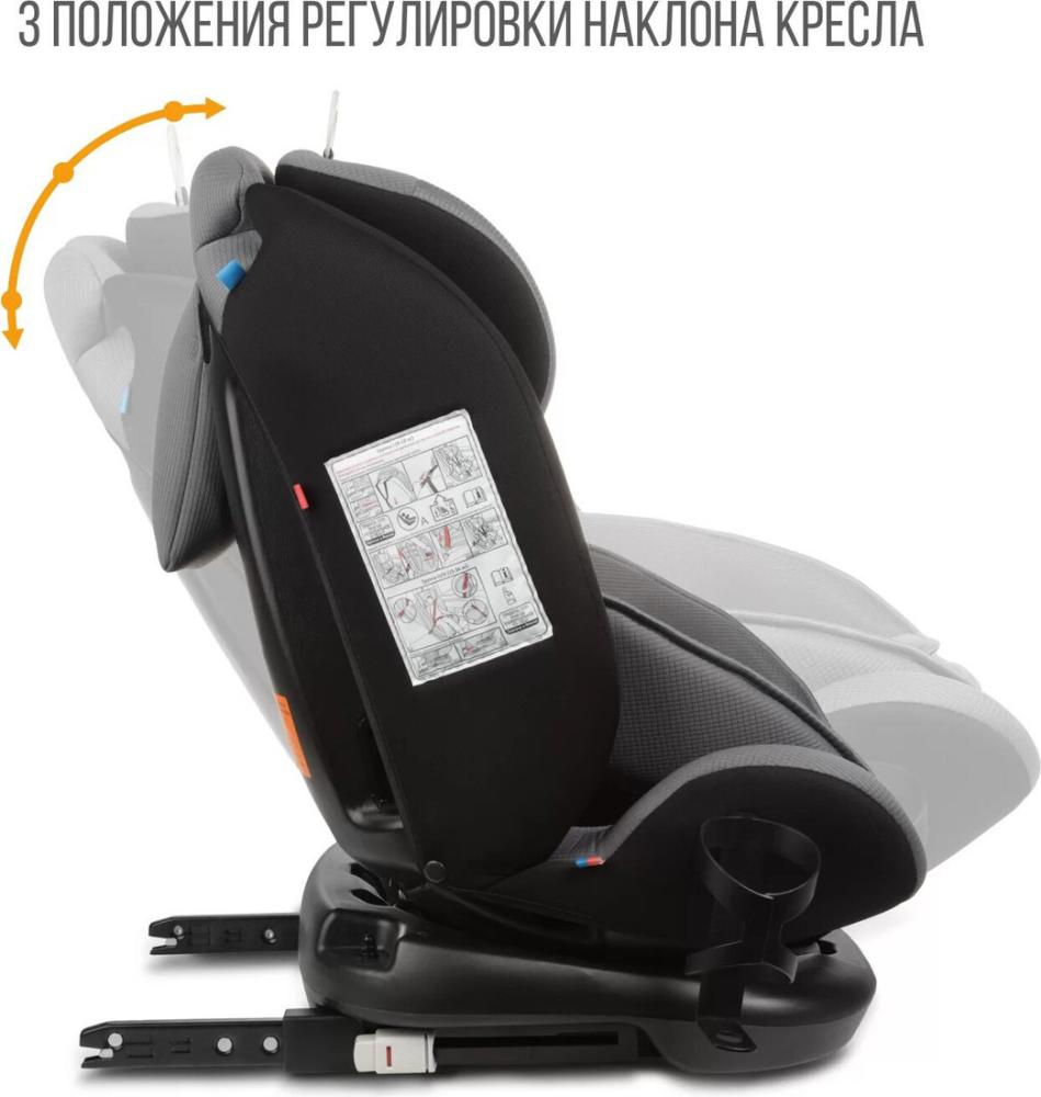 Детское автокресло Zlatek Cruiser Isofix Lux KRES3951 (серый/черный)