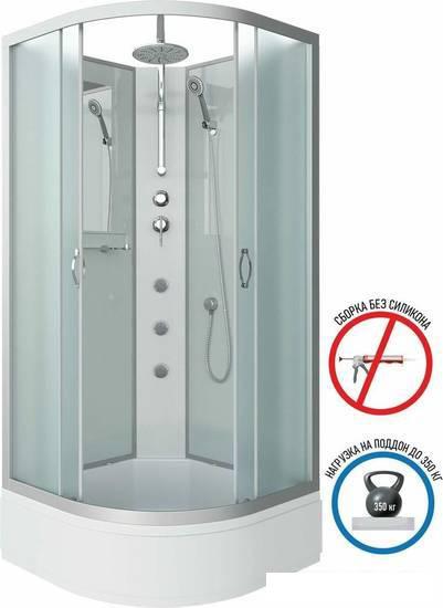Душевая кабина Niagara NG-3302-14BKTG 100x100x200