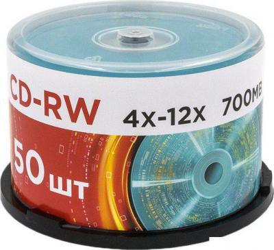 CD-RW диск Mirex 700Mb 12х UL121002A8B (50 шт.)
