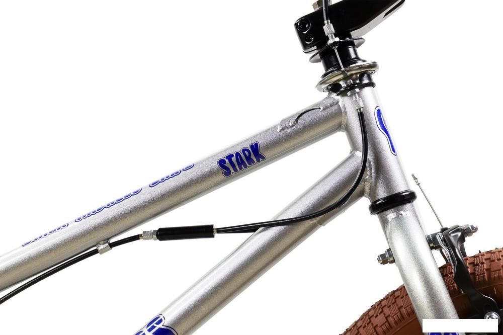 Велосипеды Stark Madness BMX 2 2025 (серебристый/фиолетовый/песочный)