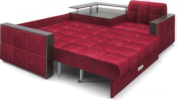 Угловой диван Мебель-АРС Прага (бархат красный Star Velvet 3 Dark Red)