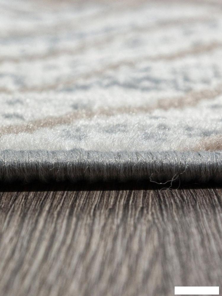 Ковер для жилой комнаты Merinos Sierra F351-OVAL-CREAM-BLUE (1.8х2.5)