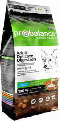 Сухой корм для собак Probalance Delicate Digestion 15 кг