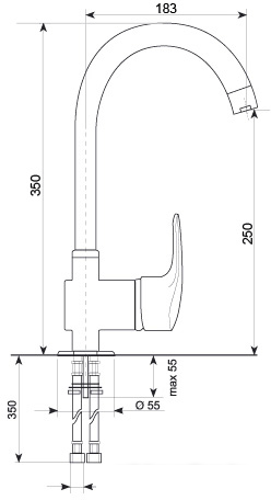 Смеситель Ulgran U-006 331 (белый)