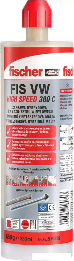 Химический анкер Fischer FIS VW 380 C 519328