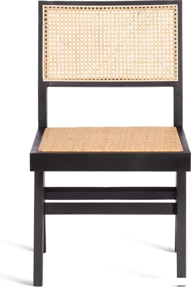 Стул TetChair Loki дерево вяз/ротанг 51x44x86 (черный)
