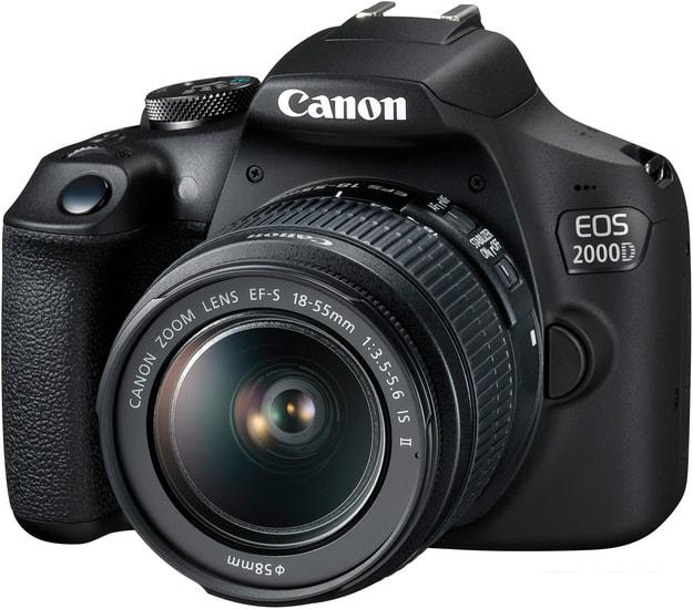 Зеркальный фотоаппарат Canon EOS 2000D Kit 18-55mm IS II
