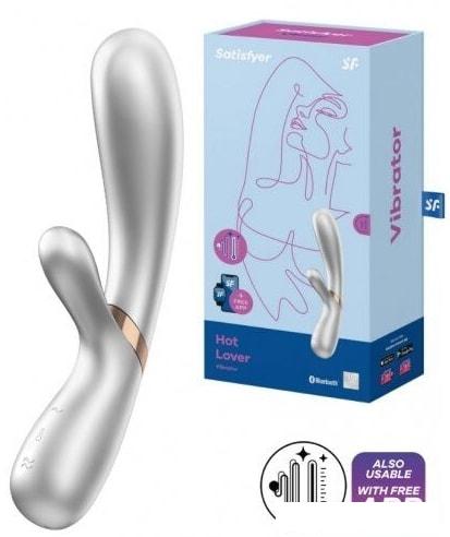 Вибратор Satisfyer Hot Lover с функцией нагрева (серебристый)