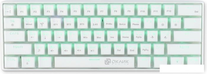 Клавиатуры Оклик K763W (белый)