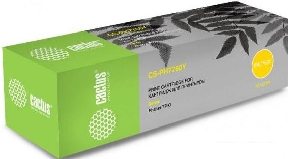 Картридж CACTUS CS-PH7760Y (аналог Xerox 106R01162)