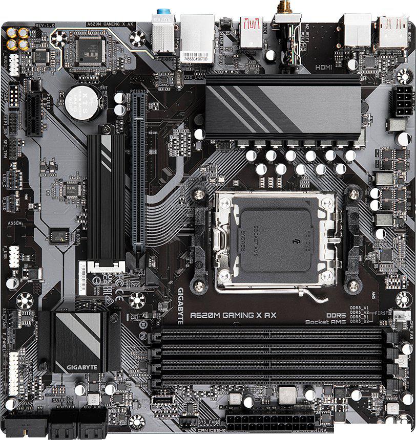 Материнская плата Gigabyte A620M Gaming X AX (rev. 1.0)