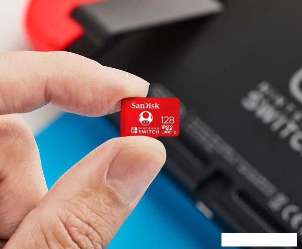 Карта памяти SanDisk Nintendo Switch Licensed Card Super Mario Edition microSDXC 128GB SDSQXAO-128G-GN3ZN