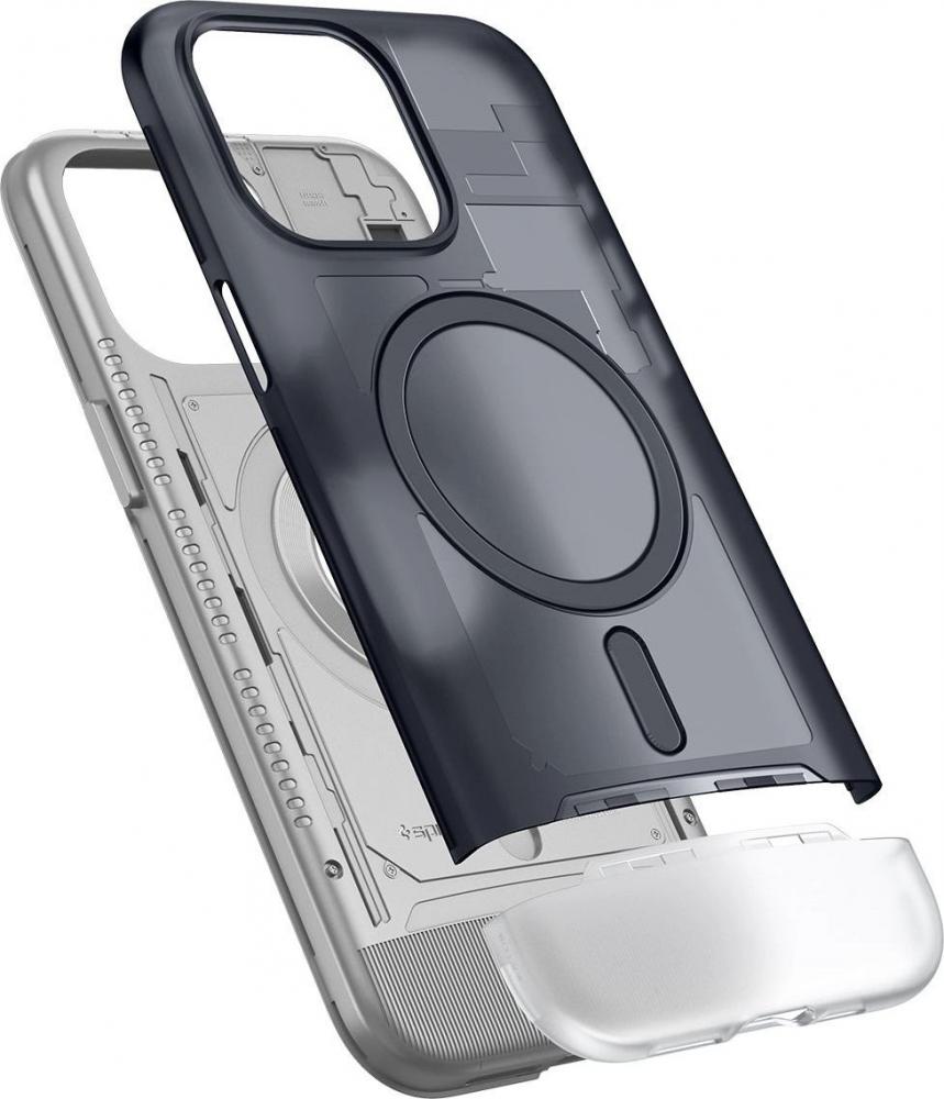 Чехол для телефона Spigen Classic C1 (MagFit) для iPhone 15 Pro Max ACS06607 (серый)