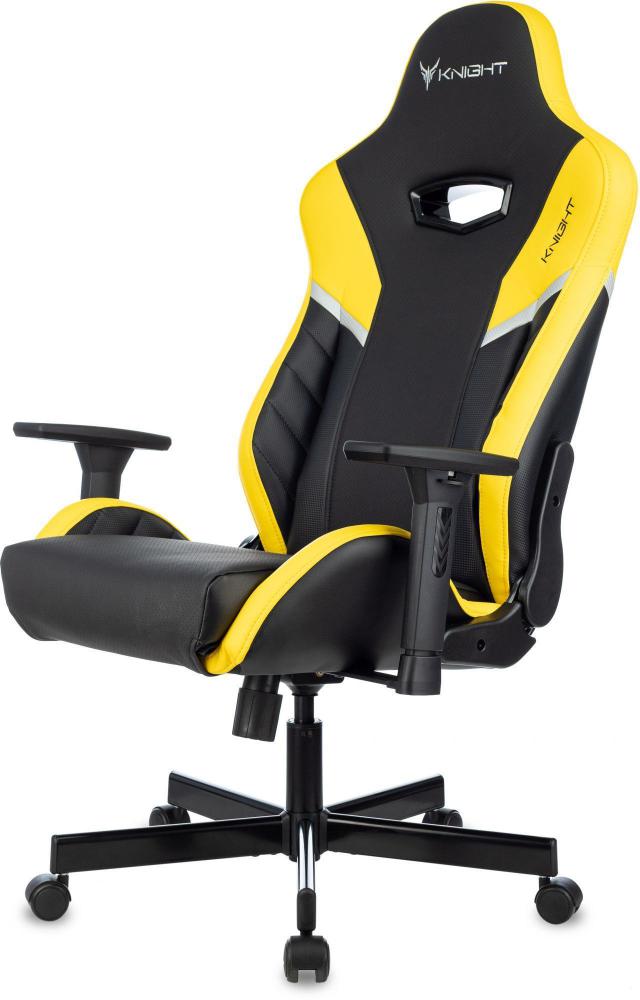 Игровое (геймерское) кресло Knight Thunder 5X (черный/желтый)