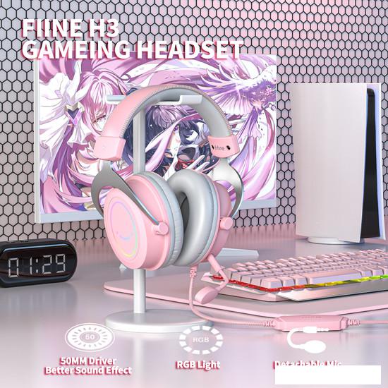 Наушники FIFINE H3 (розовый)