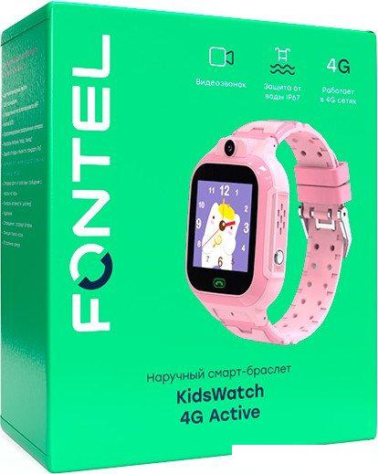 Детские умные часы Fontel Kidswatch 4G Active (розовый)