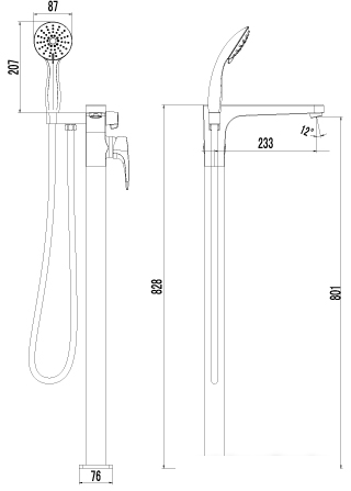 Смеситель Lemark Shift [LM4344C]