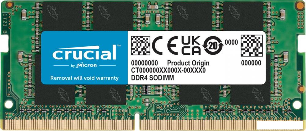 Оперативная память Crucial Basics 16ГБ DDR4 SODIMM 3200МГц CB16GS3200